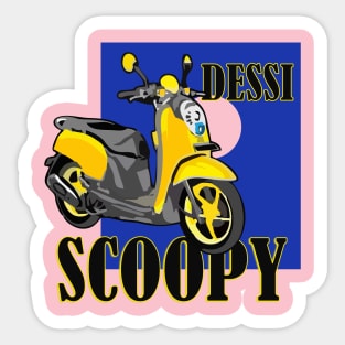 METIC SCOOPY MOTORCYCLE Sticker